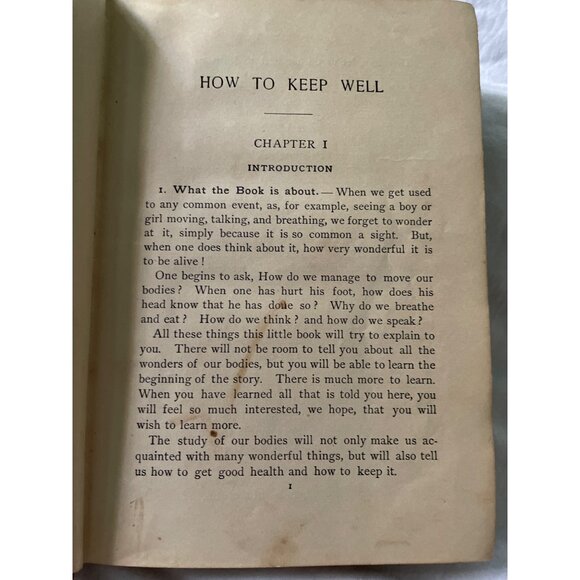 How To Keep Well By Albert F. Blaisdell Hardcover Book 1890 Ginn & Company Colle - Picture 13 of 16